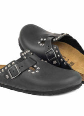 Birkenstock Boston nere con borchie
