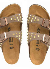 birkenstock con borchie oro