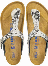 birkenstock gizeh pitonate con borchie