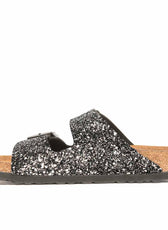 birkenstock con glitter nero