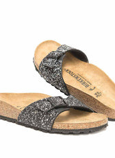 birkesntock Madrid personalizzate con glitter nero 