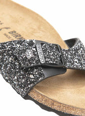 ciabatte birkenstock con brillantini neri 