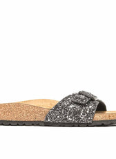 ciabatte birkenstock con brillantini neri 