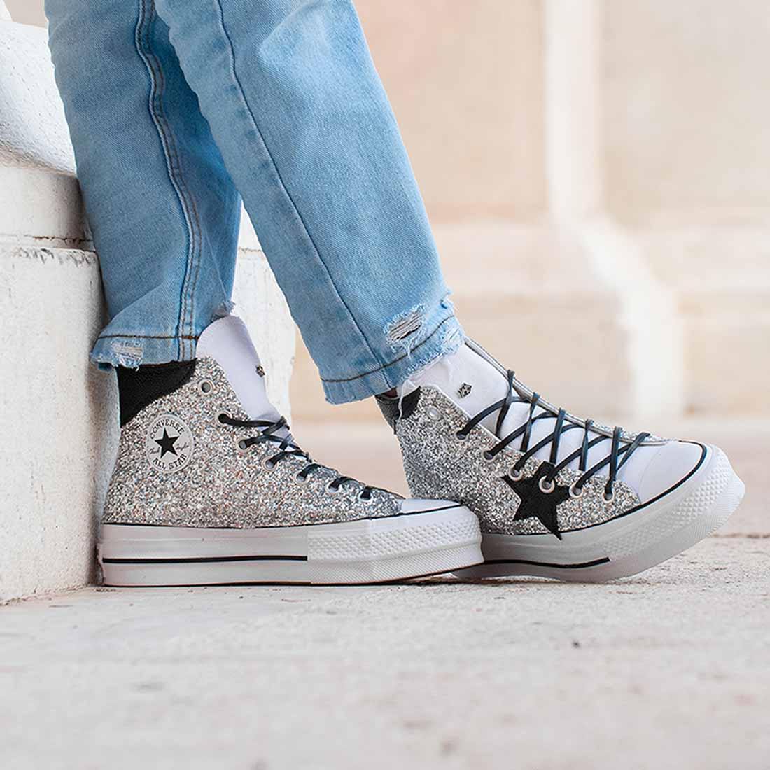 Sneakers Alte Scarpe Converse Con Stella Golden Goose Sneakers
