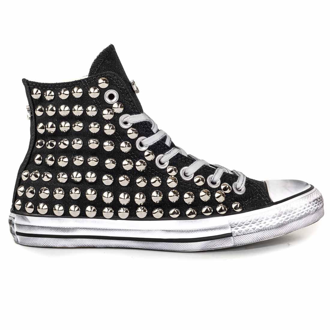 Converse All Star alte con Borchie Nere