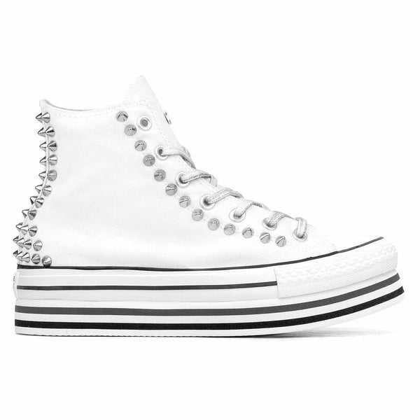 Converse zeppa sales interna bianche