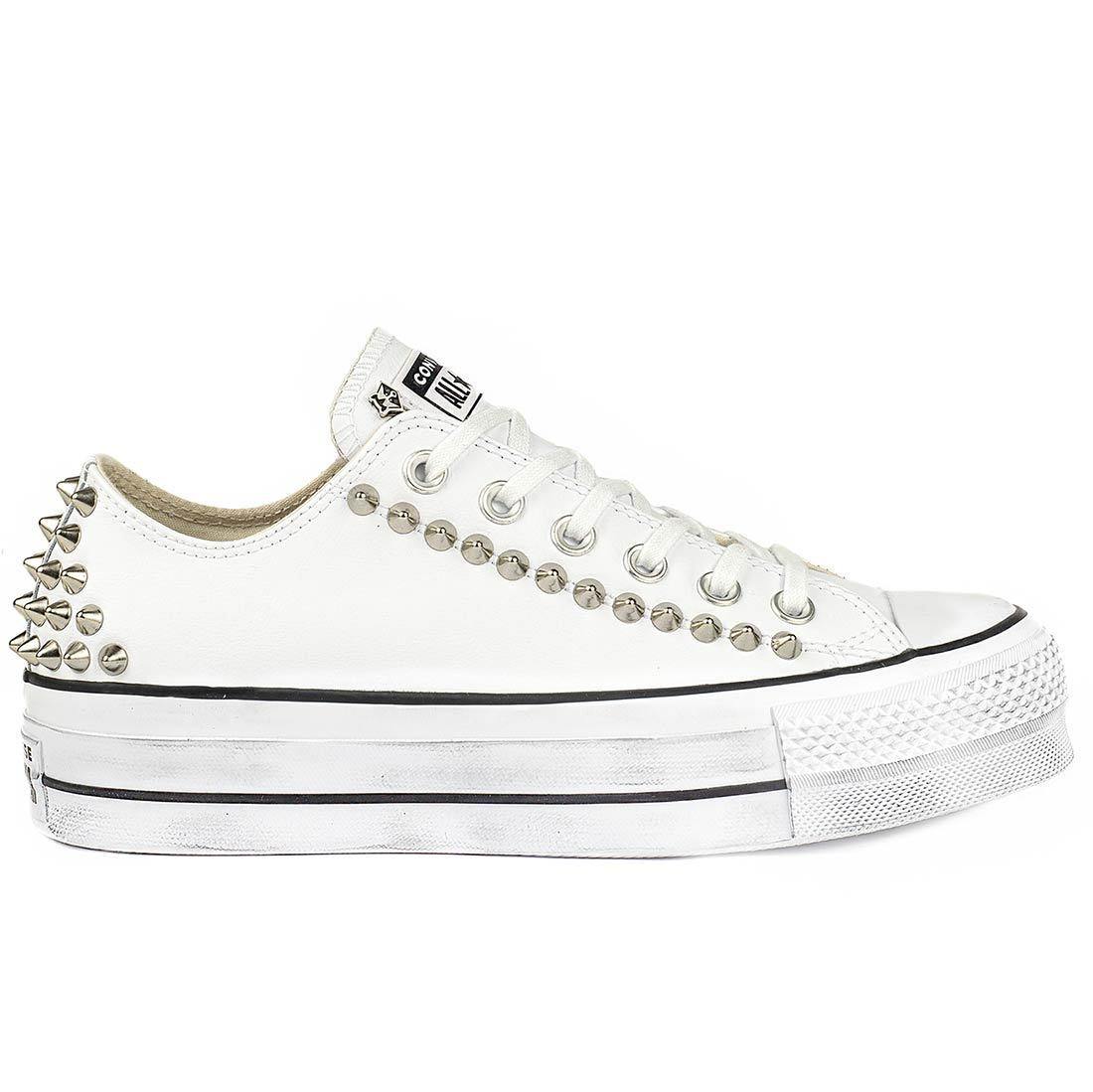 Converse Platform Bianche All Star Converse Bianche Alte Prezzo