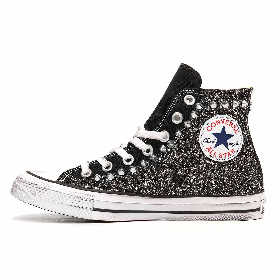 Converse Nere Borchie Scarpe Converse Borchie Converse Con Glitter