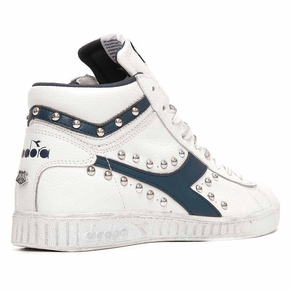 diadora game high custom con borchie blu navy