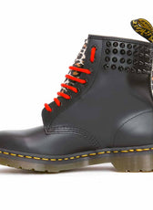 dottor martens leopardarti con lacci rossi
