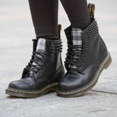 dottor martens tartan grigio