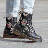 Personalizzazione Dr Martens 1460 con Teschi Messicani colorati Sped. 24h GRATIS Racoon Lab