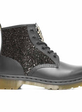 dr martens 101 con strass e glitter nero