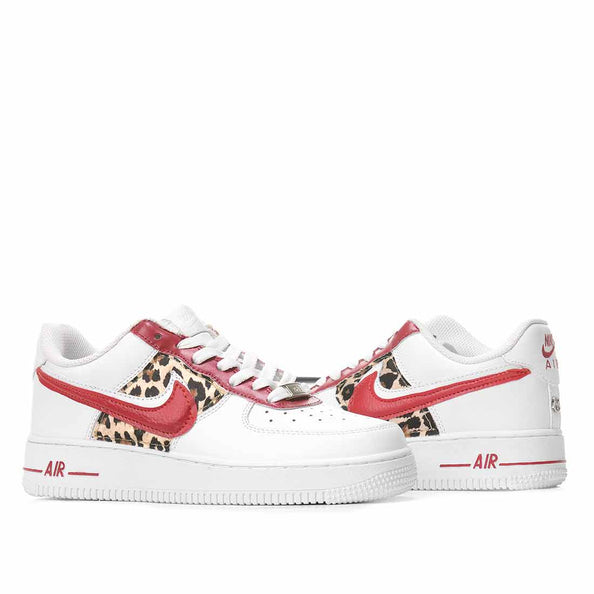 nike air force 1 animalier leopardate rosse
