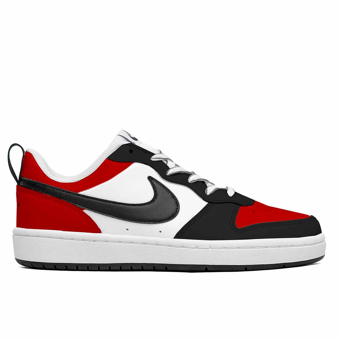 nike court bianche nere e rosse chicago