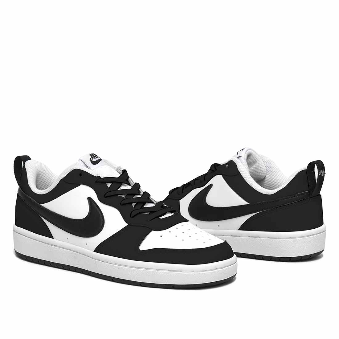 nike custom bianche nere stile panda