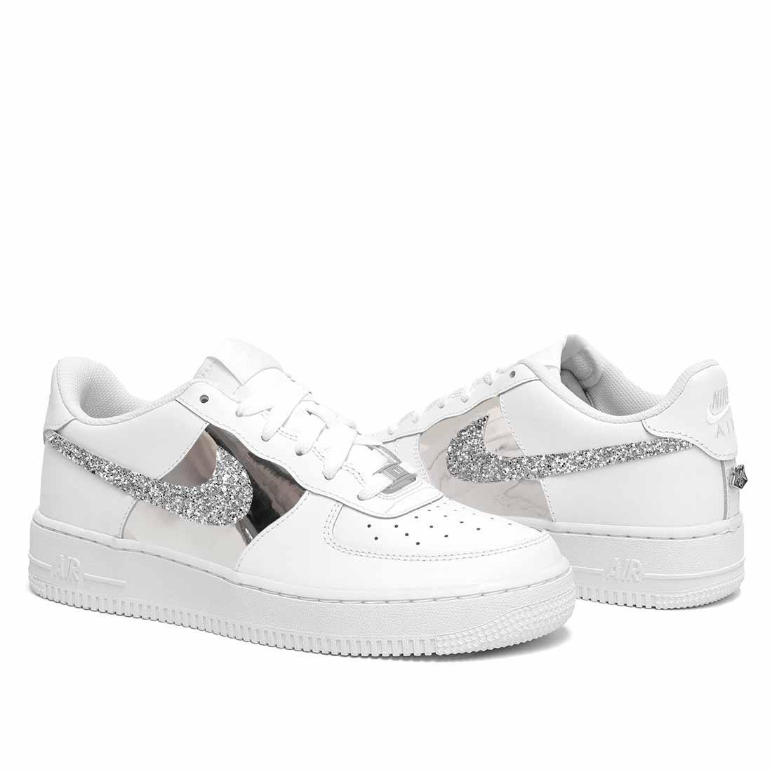 Nike bianche e argento Clearance