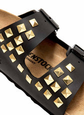 sandali birkenstock arizona con borchiette oro