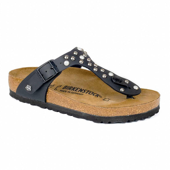 sandali birkenstock gizeh custom con borchie e perle
