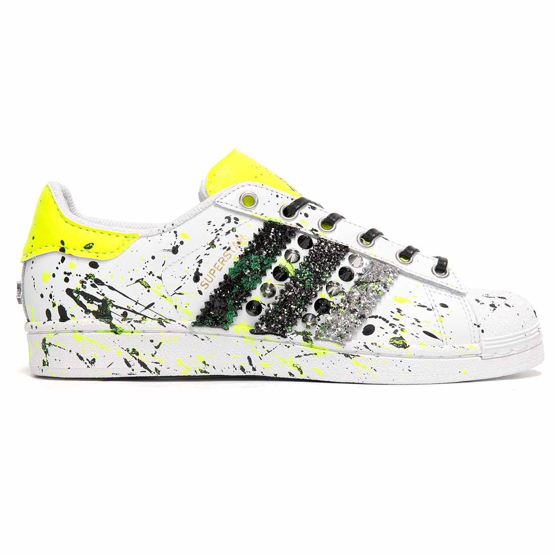 Scarpe adidas superstar schizzi colore Clearance