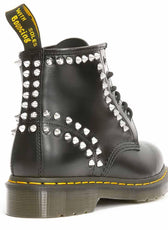 stivaletti dottor martens con borchiette argento