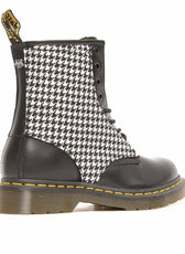 stivaletti neri pied de poule