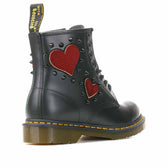 stivali dr martens con cuoricini rossi